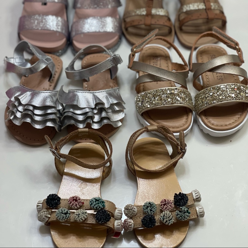 Size 5 Neutrals sandal lot! Mini Melissa & more!
